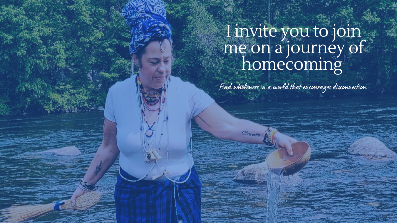 I invite you to join me on a journey of homecoming. Find wholeness in a world that encourages disconnection.
